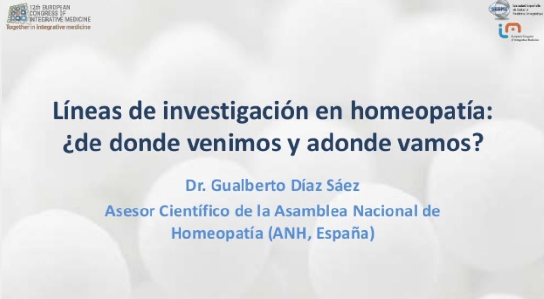 Líneas de investigación en homeopatía